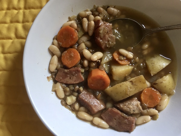 Lentil Bean Sausage Soup