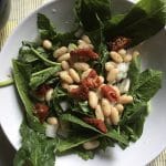 white bean salad with sun-dried tomatoes