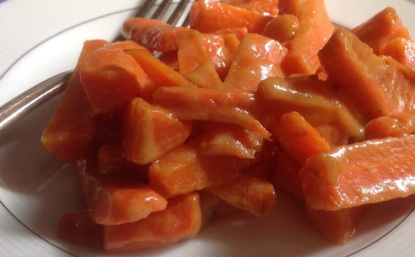Honey Mustard Glazed Carrots for One