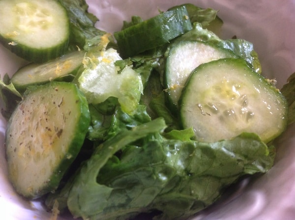 Lemony Cucumber Salad Recipe with Dill