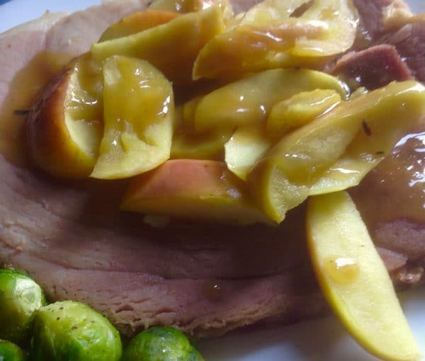 Apple Glazed Ham Steak Recipe for One Person